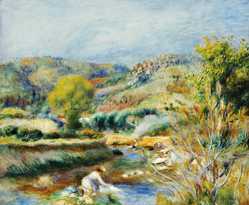 The Washerwoman van Pierre-Auguste Renoir