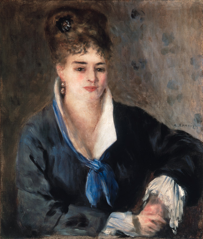 Woman in Black van Pierre-Auguste Renoir