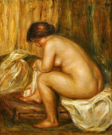 After The Bath van Pierre-Auguste Renoir
