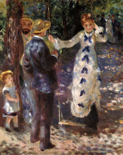 Die Schaukel van Pierre-Auguste Renoir