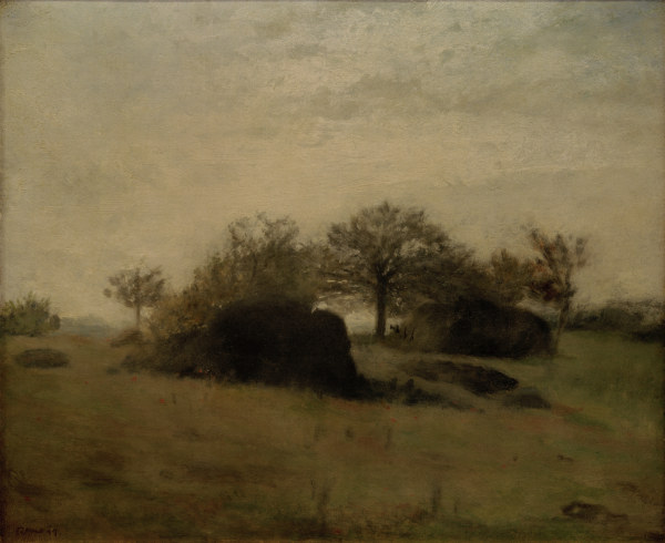 A.Renoir, Landschaft bei Fontainebleau van Pierre-Auguste Renoir