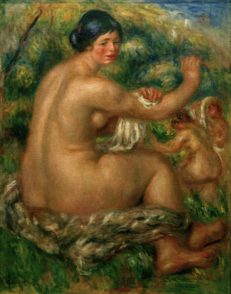 A.Renoir, Nach dem Bad van Pierre-Auguste Renoir