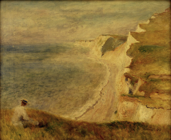 A.Renoir, Steilküste bei Pourville van Pierre-Auguste Renoir