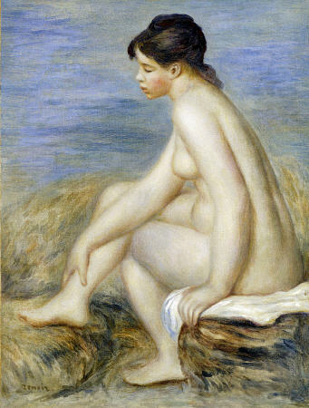 A Seated Bather van Pierre-Auguste Renoir
