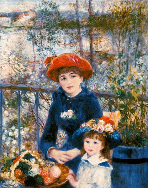Auf der Terrasse van Pierre-Auguste Renoir
