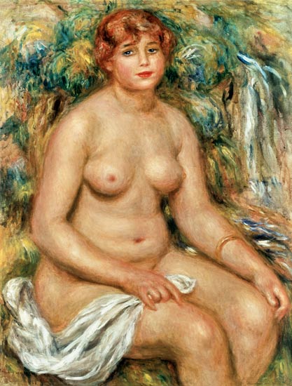 Seated Bather van Pierre-Auguste Renoir