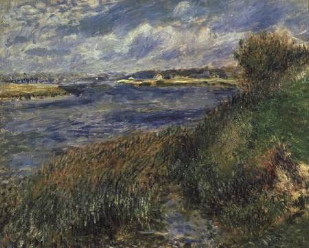 The Banks of the Seine, Champrosay van Pierre-Auguste Renoir