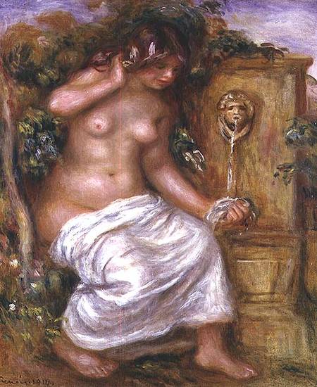 The Bather at the Fountain van Pierre-Auguste Renoir