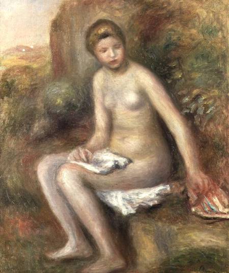 Bather on a Rock van Pierre-Auguste Renoir