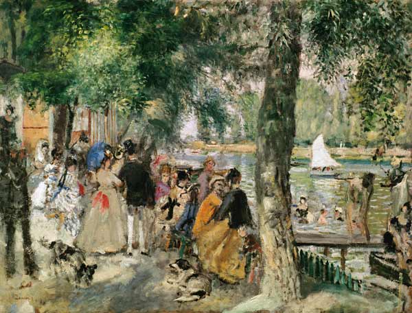 Bathing on the Seine or, La Grenouillere van Pierre-Auguste Renoir