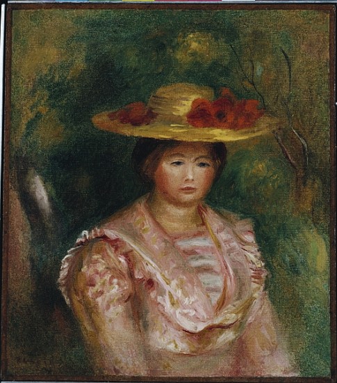 Bust of a Woman (Gabrielle) van Pierre-Auguste Renoir