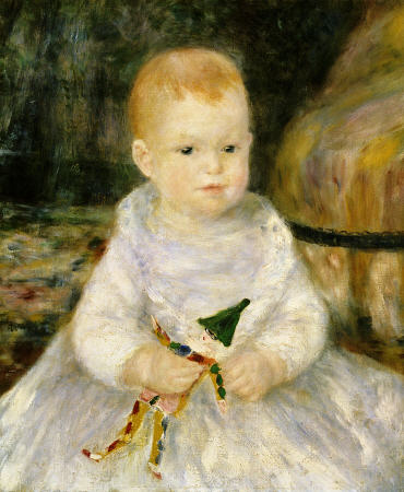 Child with A Toy Clown van Pierre-Auguste Renoir
