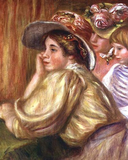 Coco and the two servants van Pierre-Auguste Renoir