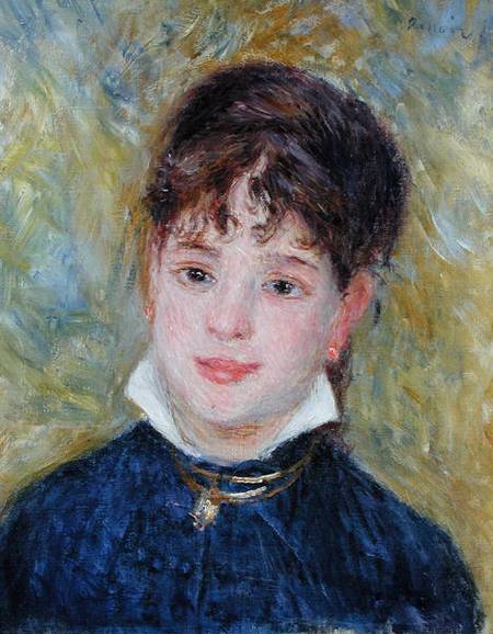 Head of a Young Woman (Jeanne Samary) van Pierre-Auguste Renoir