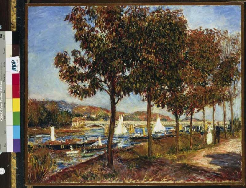 Herbst an der Brücke von Argenteuil van Pierre-Auguste Renoir