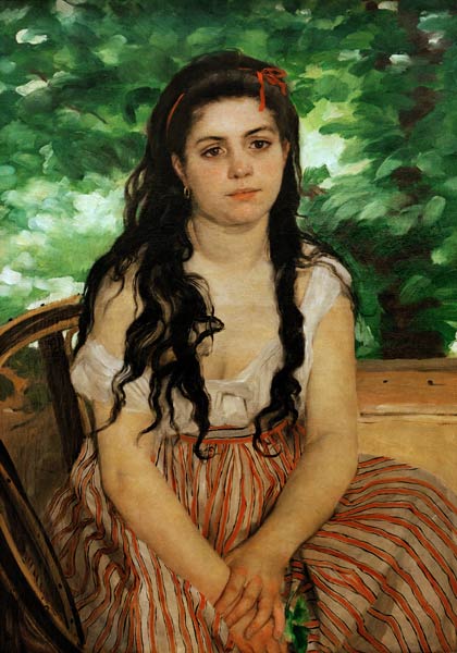 In de zomer, studie van Pierre-Auguste Renoir