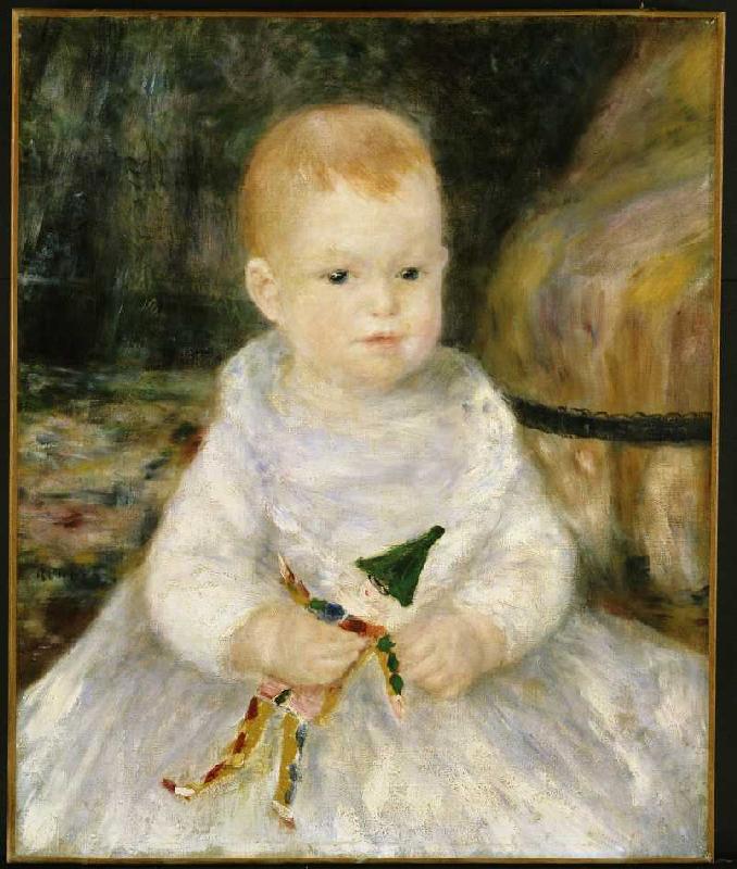 Kind mit einem Clown. van Pierre-Auguste Renoir