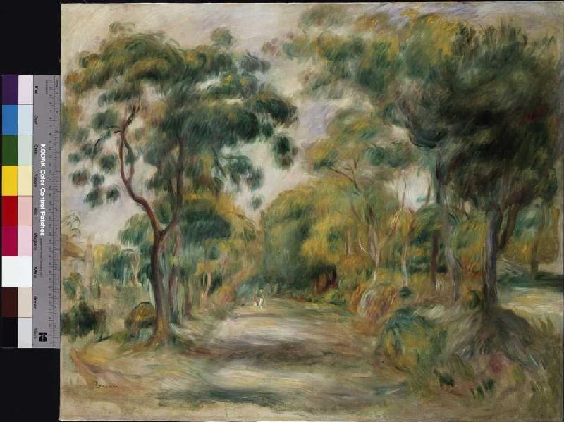 Landschaft in der Mittagssonne van Pierre-Auguste Renoir