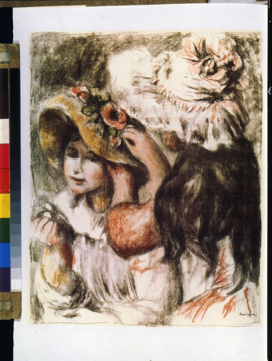 Le Chapeau épinglé (Pinning the Hat) van Pierre-Auguste Renoir