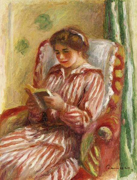 Gabrielle Reading van Pierre-Auguste Renoir