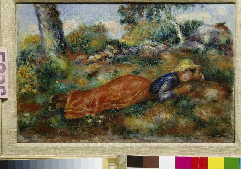 Junges Mädchen, im Schatten ruhend. van Pierre-Auguste Renoir