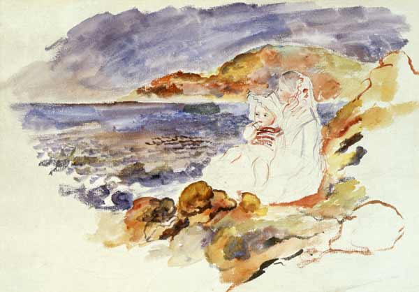 Coast Scene van Pierre-Auguste Renoir