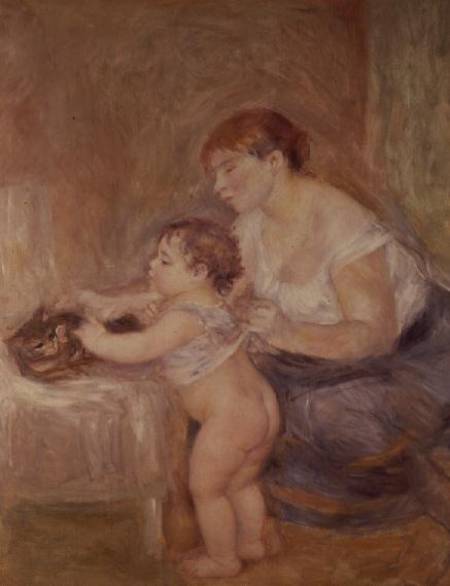 Mother and Child van Pierre-Auguste Renoir