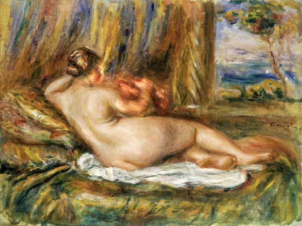 Reclining nude van Pierre-Auguste Renoir