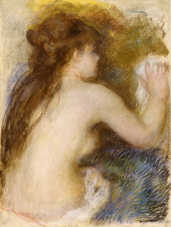 Nude Back Of A Woman van Pierre-Auguste Renoir