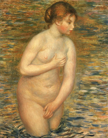 Nude In The Water van Pierre-Auguste Renoir