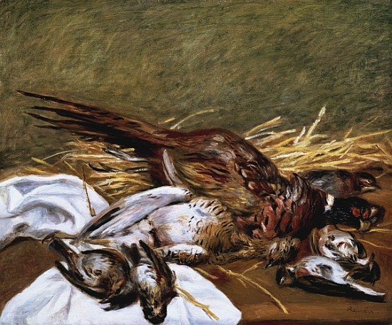 Pheasant, Sparrow and Grouse van Pierre-Auguste Renoir
