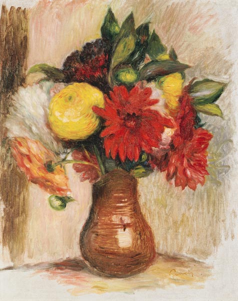 Blumenstrauß in einem Krug. van Pierre-Auguste Renoir