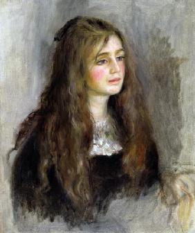 Portrait of Julie Manet (1878-1966) van Pierre-Auguste Renoir