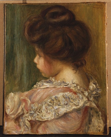 Portrait of a young girl van Pierre-Auguste Renoir