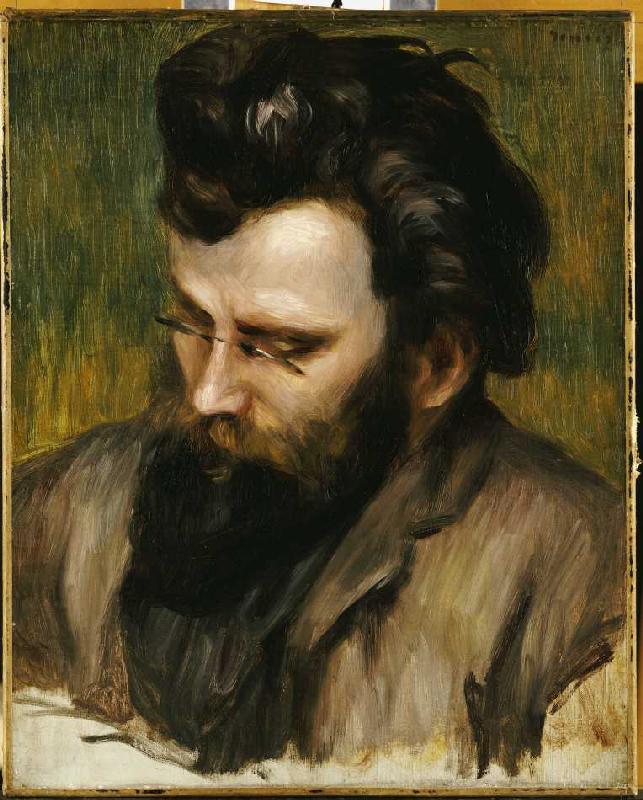 Portrait von Claude Terrasse. van Pierre-Auguste Renoir