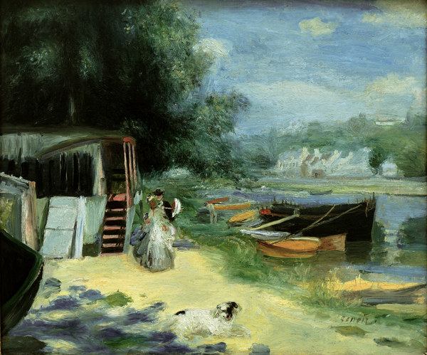 Renoir / The bathing place / 1871/72 van Pierre-Auguste Renoir