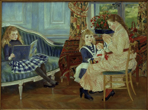 Renoir /Afternoon of the children /1884 van Pierre-Auguste Renoir