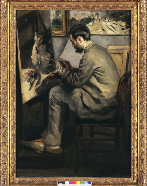 Renoir/ Bazille paints .../ 1867 van Pierre-Auguste Renoir