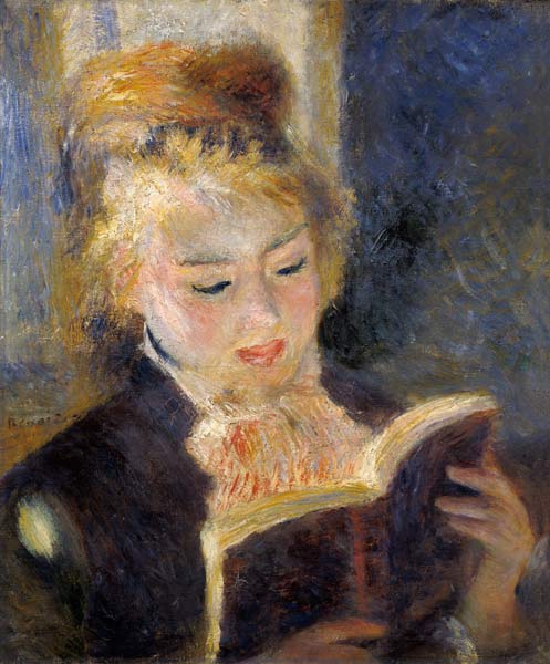 Girl Reading van Pierre-Auguste Renoir