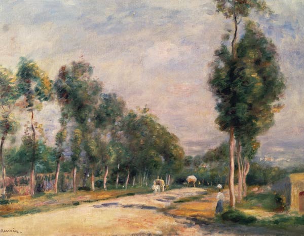 Renoir / Road near Louveciennes / 1895 van Pierre-Auguste Renoir