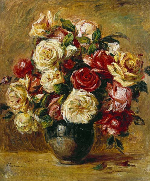 Rozenstruik van Pierre-Auguste Renoir