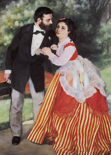 A. Renoir / The Sisley Family / 1868 van Pierre-Auguste Renoir