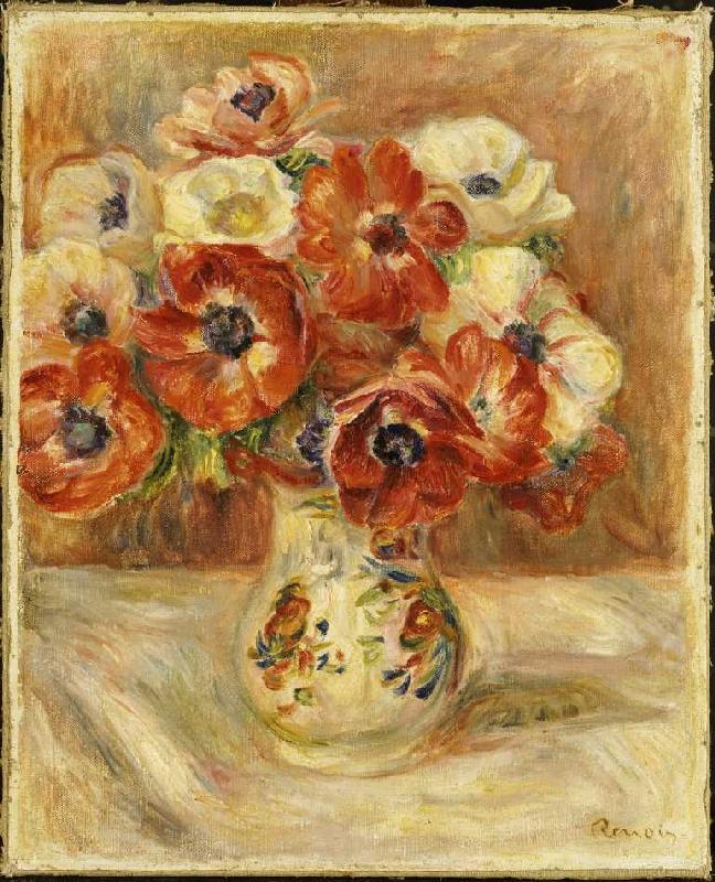 Stillleben mit Anemonen. van Pierre-Auguste Renoir