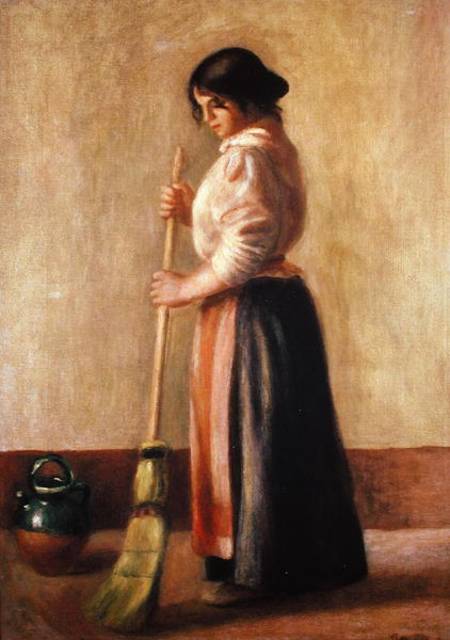 The Sweeper van Pierre-Auguste Renoir