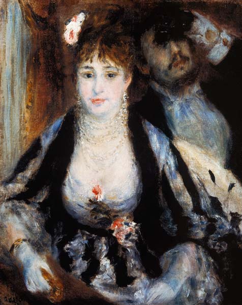 The Theatre Box van Pierre-Auguste Renoir