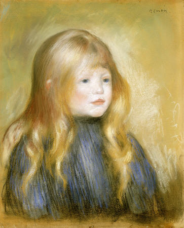 The Head Of A Child van Pierre-Auguste Renoir