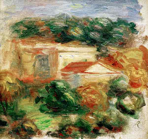 P.-A.Renoir, Landschaft am Mittelmeer