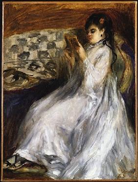 Woman in White Reading