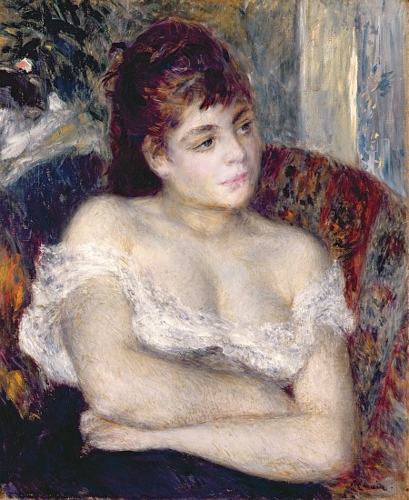 Woman in an Armchair van Pierre-Auguste Renoir