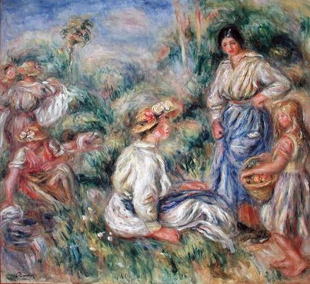 Women in a Landscape van Pierre-Auguste Renoir